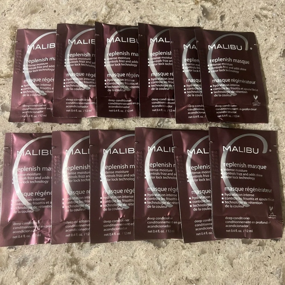 Malibu C Replenish Masque  12 unopened Packets